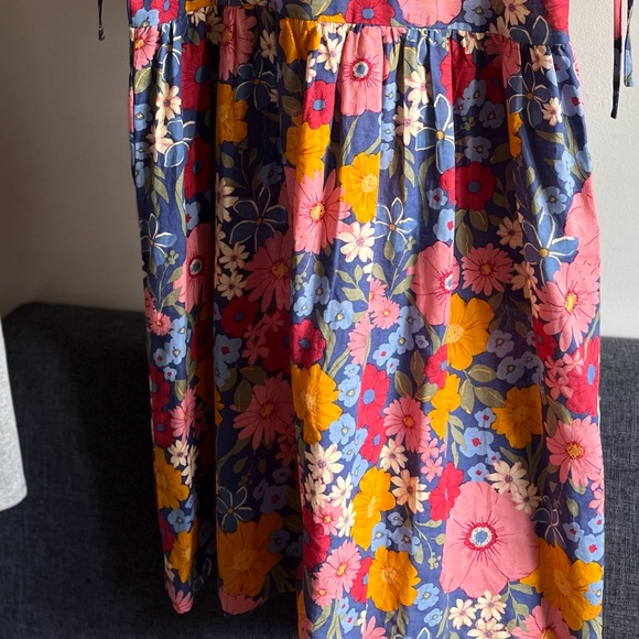 Princess Highway floral, gathered waist , v-neck smock dress size 10AU - Picture 4 of 8